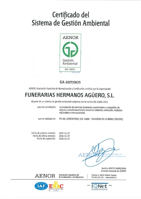 AENOR ISO GESTIÓN AMBIENTAL